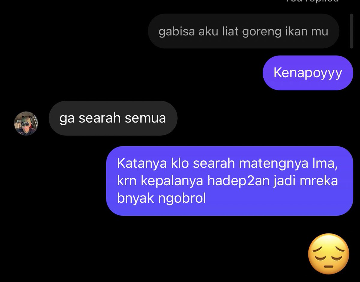 sampe skrg gapernah goreng ikan searah