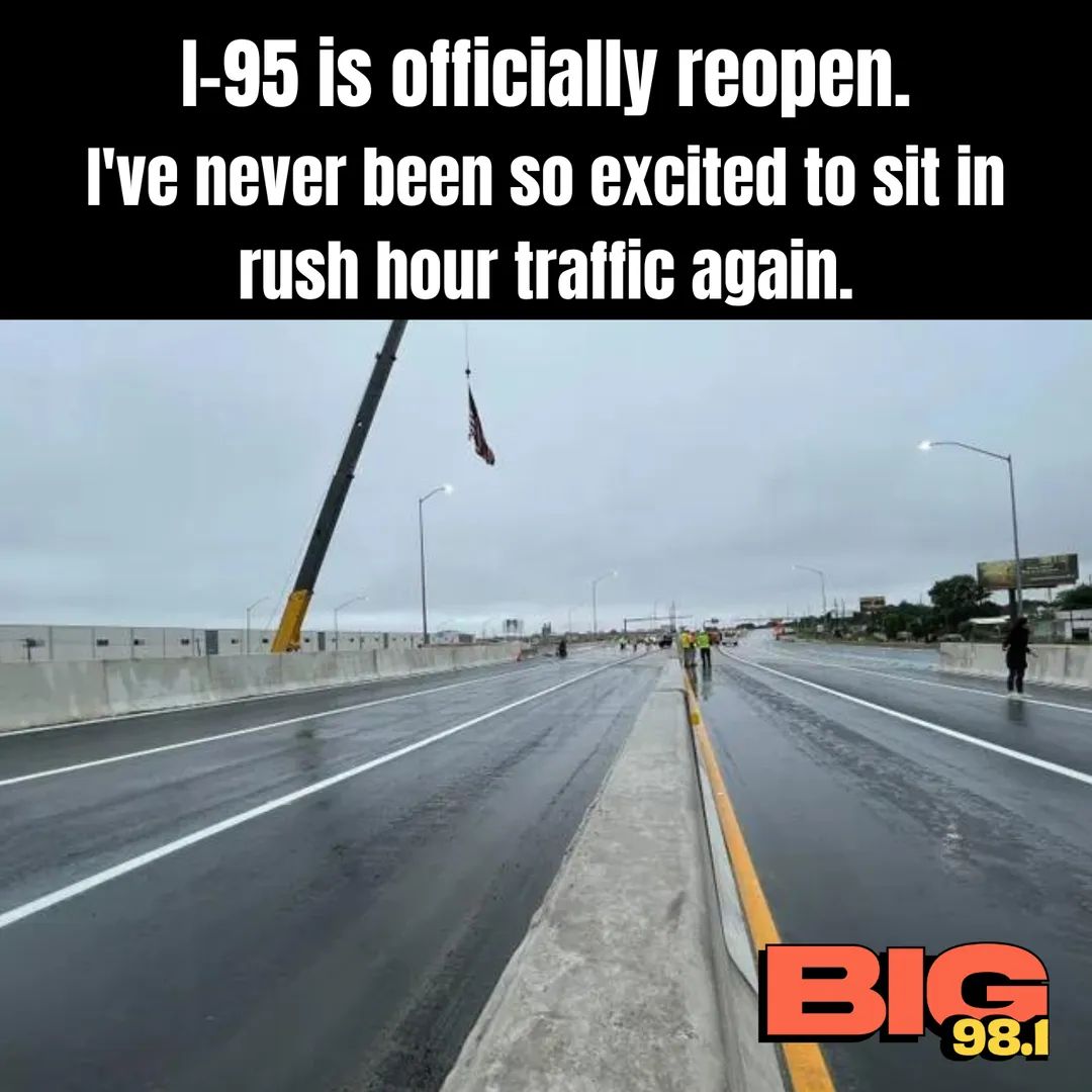 Dreams do come true! Sorta 🤣 Welcome back, I-95 🛣️ #BIG981