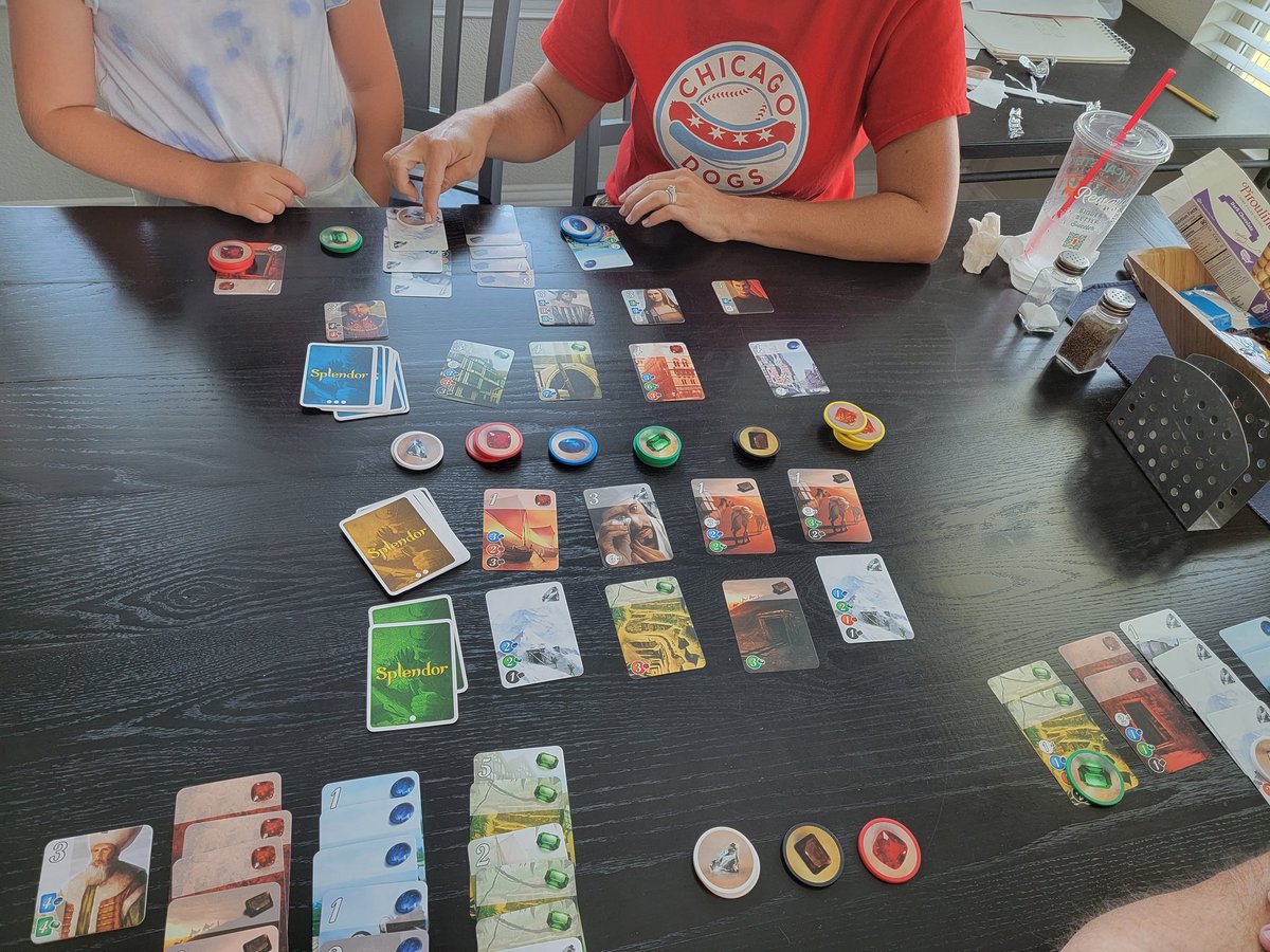 hollywillis74's tweet photo. I received another game from @Tryazon called Splendor by @Asmodee_USA . So fun! There is some strategy and a lot of luck involved. For 2-4 players. Great game! Highly recommend!
#AsmodeeGameNight #SplendorGame #SplendorGameNight #BoardGame #TargetFinds #TargetGames #Tryazon https://t.co/DGU8pmvr0z