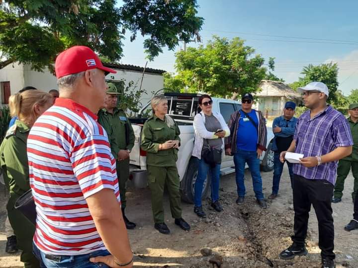 Rinde cuentas ante el Consejo de Defensa de la provincia nuestro Director General sobre las acciones que se ejecutan en la comunidad de Yaguabo en el municipio Cacocun.