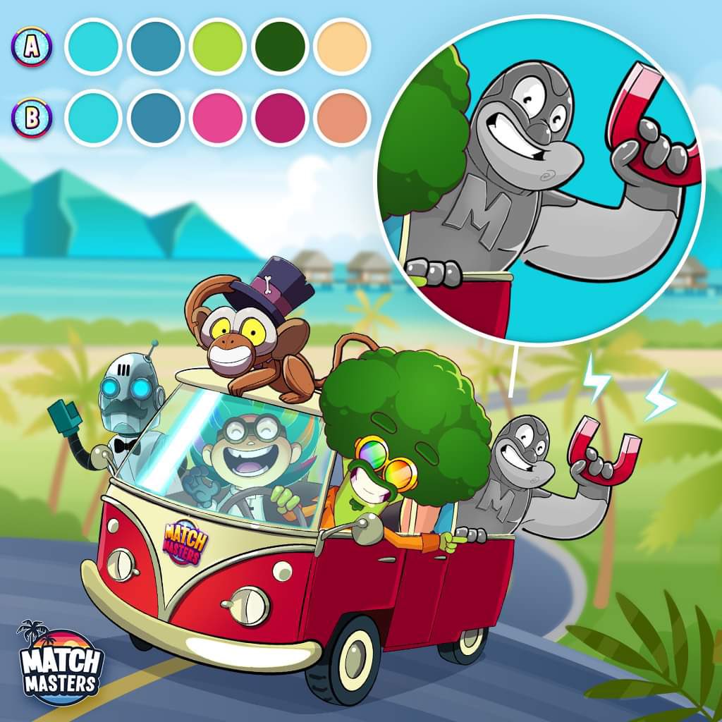 MatchMaster12's tweet image. The crazy summer sun has melted all of El Magento's colors away!🌞 Can you help him by choosing the correct colors? 🎨Is it A or B?! 🎖️Choose correctly and you could win BIG! 🎖️
Grab a reward now🎁