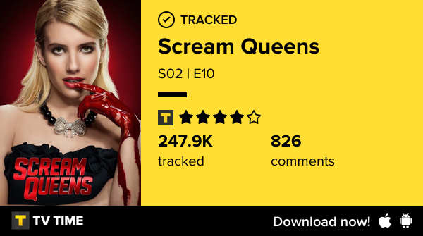 I've just watched episode S02 | E10 of Scream Queens! #screamqueens  tvtime.com/r/2RQmC #tvtime