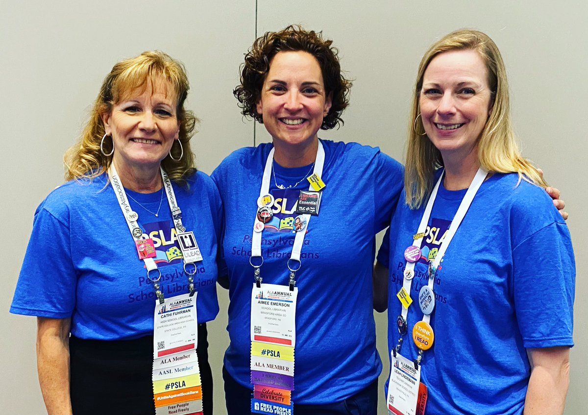 Proud to represent @psla_news with @leahmaria14 and @cathi_fuhrman at AASL Chapters Assembly @ala_aasl 

#ala2023  #palibrarians