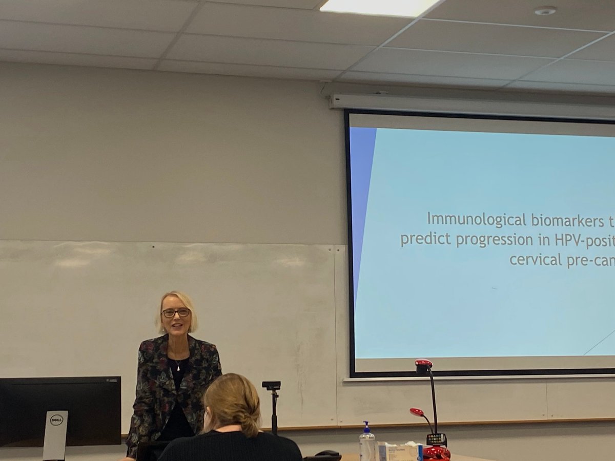 A big thank you to Professor Merilyn Hibma for presenting research to our department today! Her seminar focussed on the proposed pipeline for HPV surveillance and cervical cancer diagnosis and how we can use immunological biomarkers as predictors for disease progression.