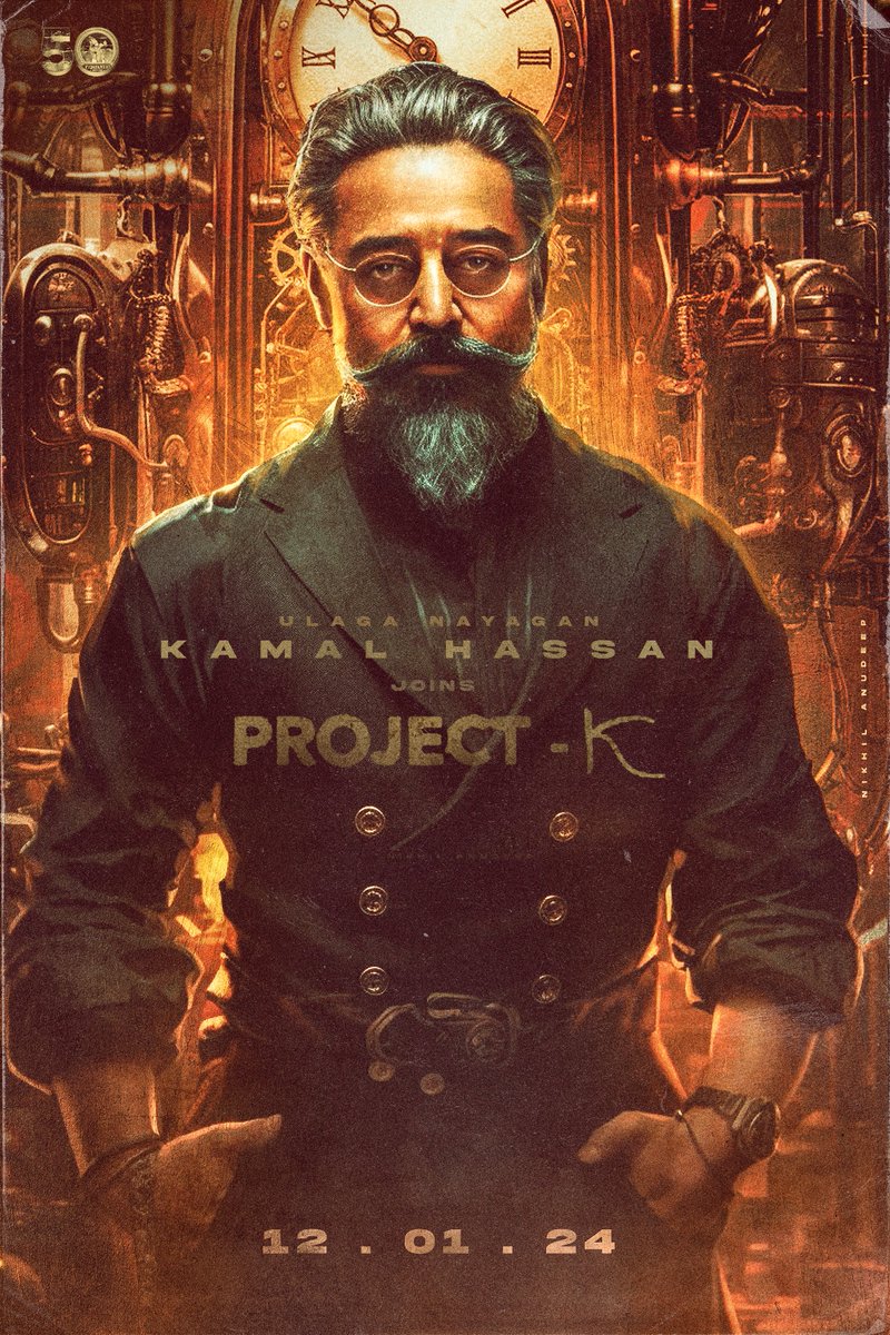 imNikhilAnudeep's tweet photo. Character concept art poster for one and only #Ulaganayagan @ikamalhaasan 🔥🔥 from #ProjectK 

@nagashwin7  @VyjayanthiFilms @PrabhasRaju https://t.co/1A7uOjTmF6