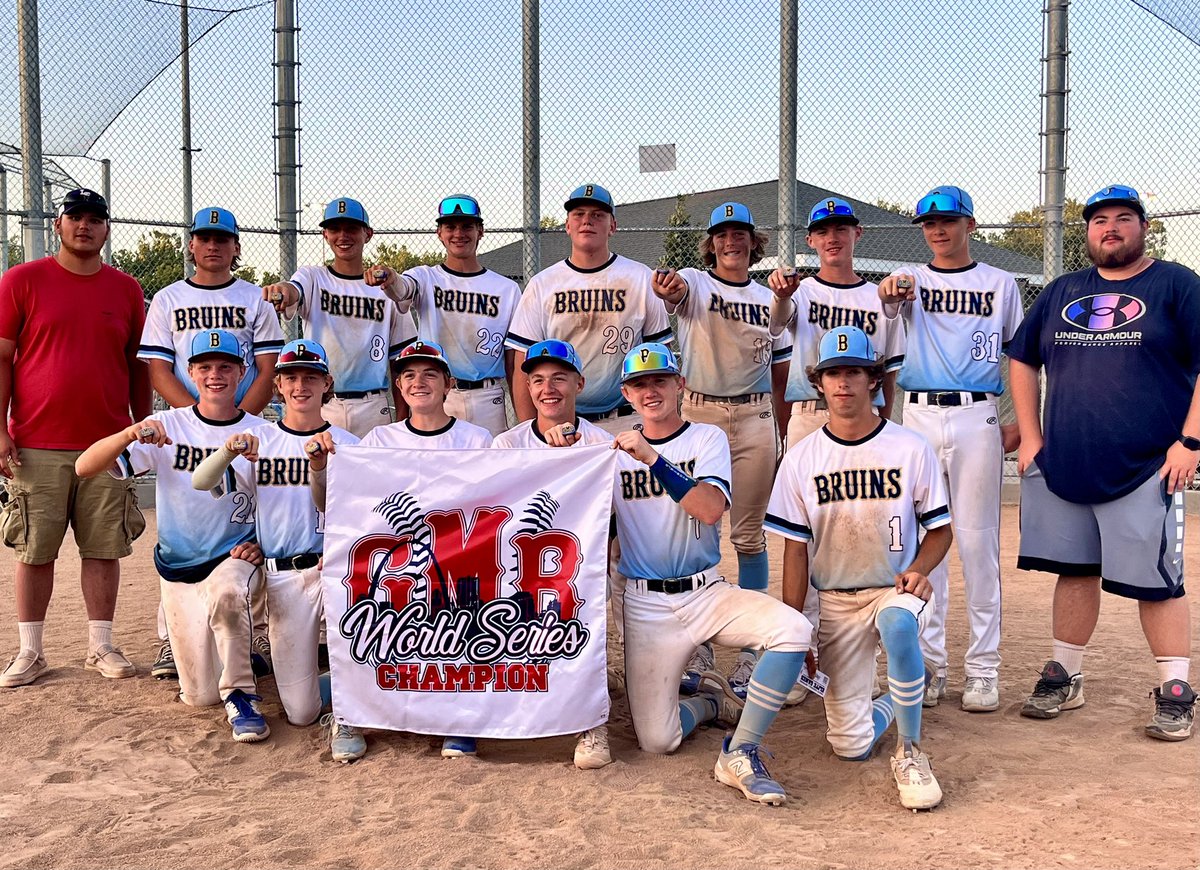 Longest day of baseball! 
15u American wins the GMB World Series with 26 teams. After going 2-1 in pool play and getting the 7 seed, the boys won 3 games today spread over 10 hours to finish it off. Great pitching from the whole staff and some timely hitting! #BruinsFAMILY