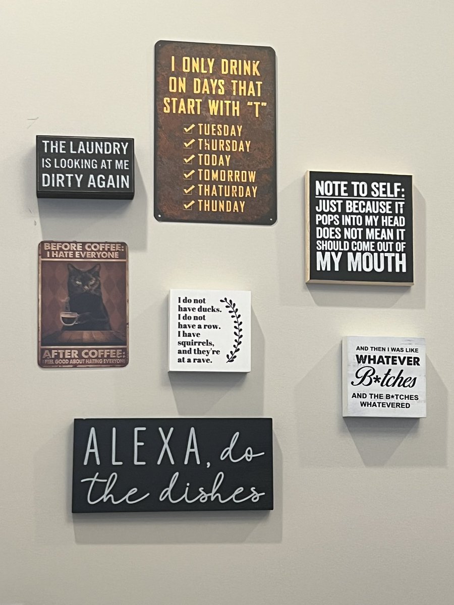 PFTCommenter's tweet image. Spent $200 on amazon Friday starting a wall of “damn thats so true” in my office. First box allready got here. Will update as truer and truer thing’s get added