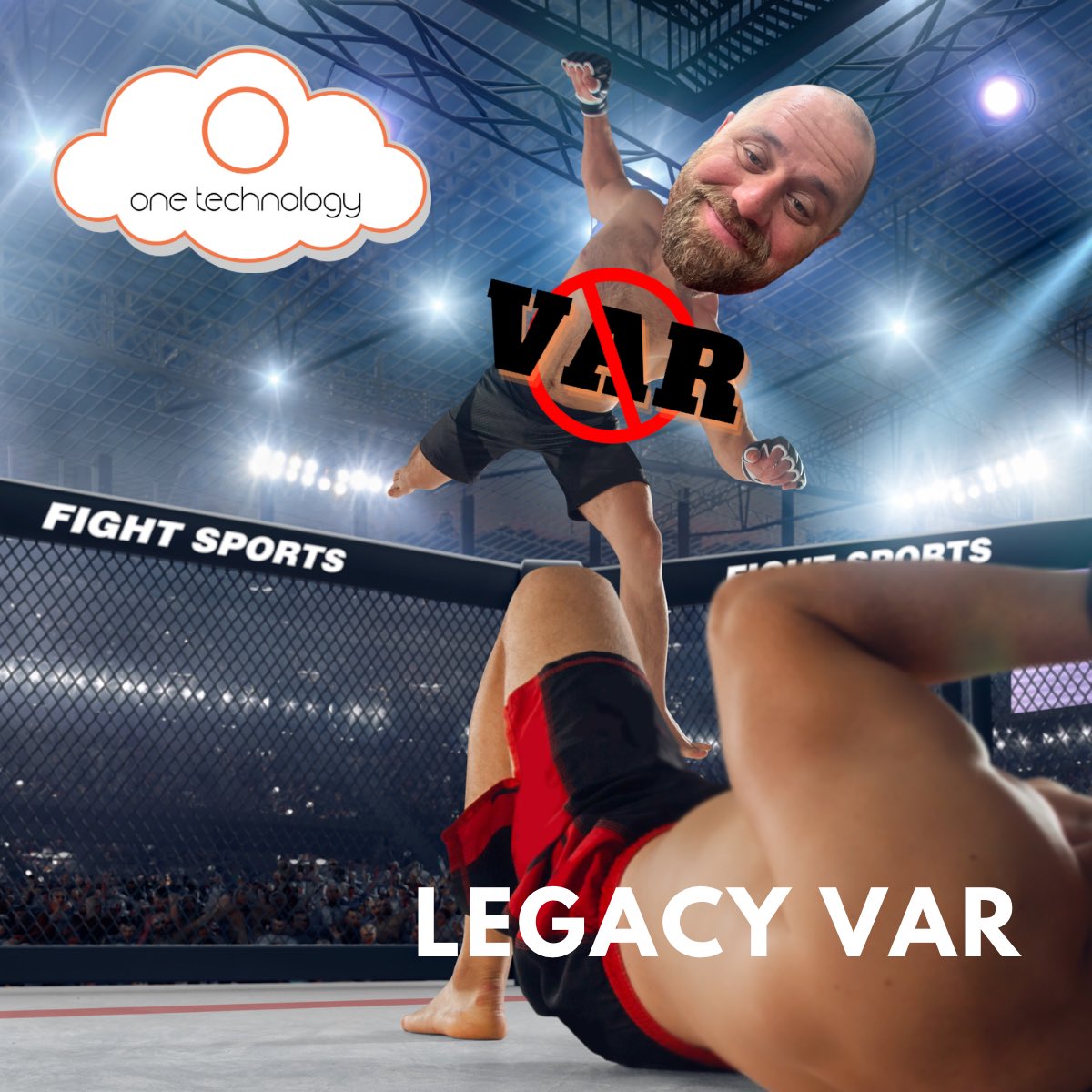 OneTechCorp's tweet photo. If @elonmusk and Mark Zuckerberg get in the octagon to settle their “business differences,” we want an undercard match to settle a few things as well! 

#NOTaVAR https://t.co/V6StqpqcIM