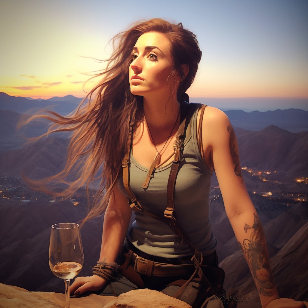 Daisy_Berns's tweet photo. Me if I liked climbing mountains. Note the wine in hand... also, is it though? https://t.co/c7K3Mj2Tru