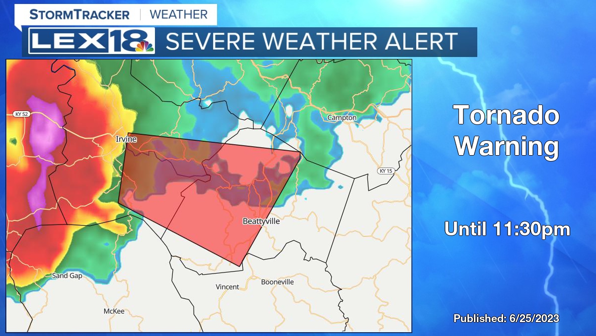Bayne Froney on Twitter "Tornado Warning for Estill and Lee County in