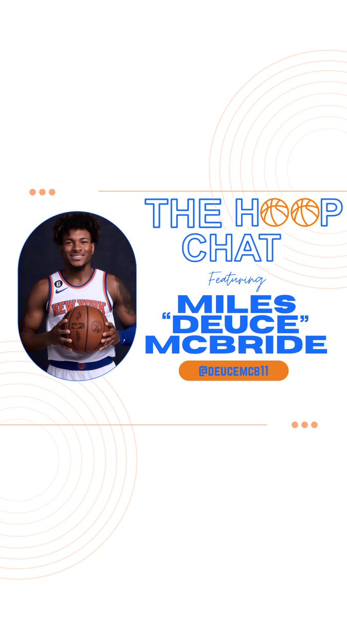 Next Guest: Miles “Deuce” McBride 🎙️🏀 
#NewYorkForever  
Drop your questions👇🏼👇🏼