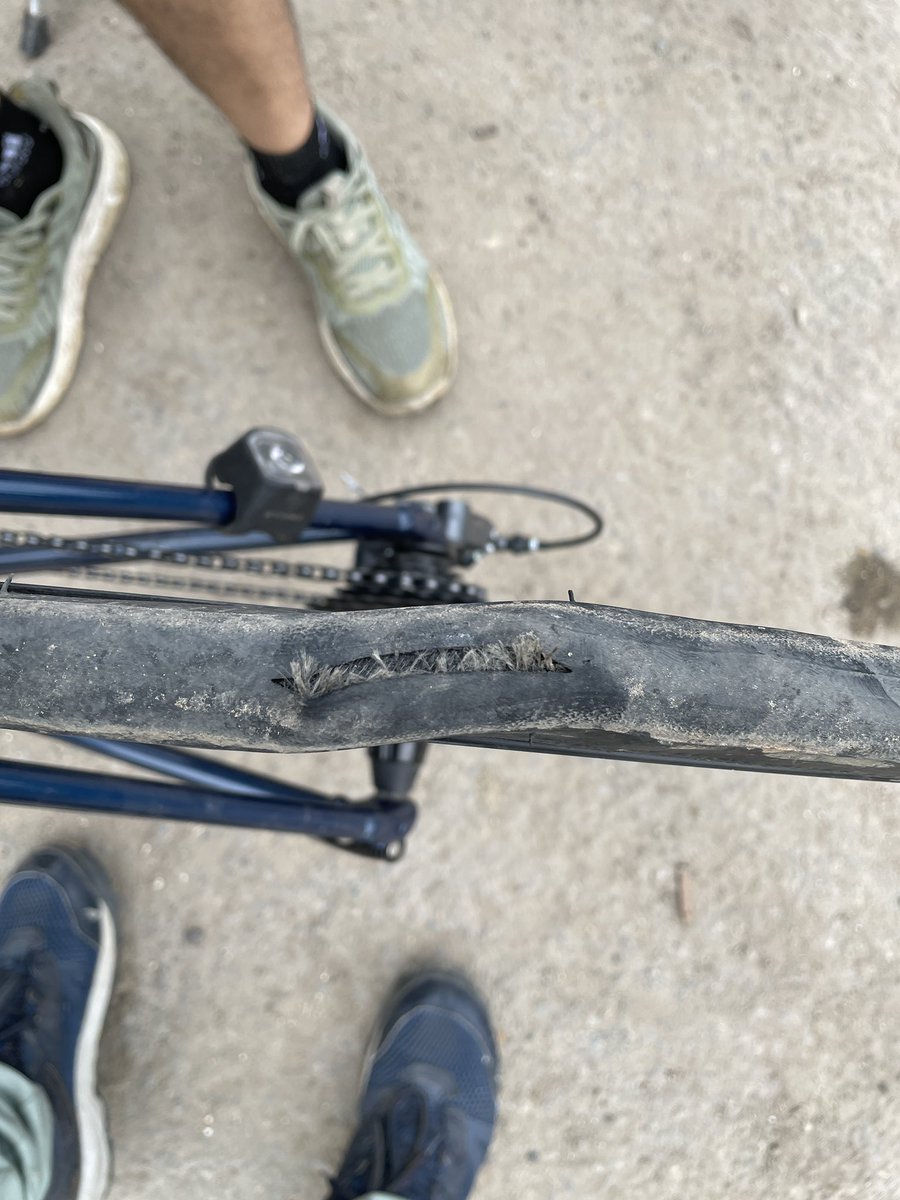 sandeep28851508's tweet photo. Worst quality of trek cycle tyres used bontrager r1 tyres blast in only 20 days 
What you can do when you are 50 km away from your home can anyone answer this from @trekcycle @bontragertyres https://t.co/dFpnhtE5VF