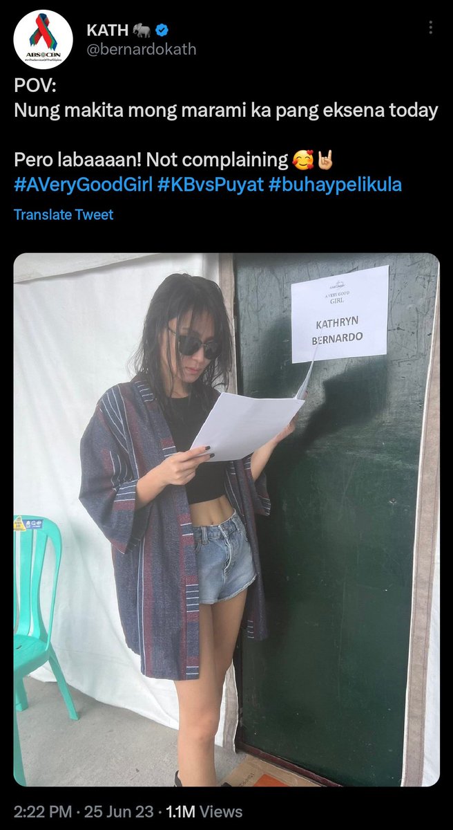 k4thwaii's tweet photo. this is why i can proudly say na all the things kathryn have how is not because she's lucky or she's the management favorite. she have all the nice things now because she literally worked hard for it. she earned it. https://t.co/pEPnXKEF7F