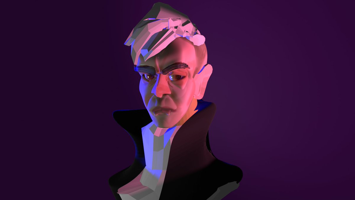 Blenderクラスの課題、バストアップの人
スカルプト難しいけど楽しい〜！

#b3d #blender
@azstj518 https://t.co/qg1AmKTg60