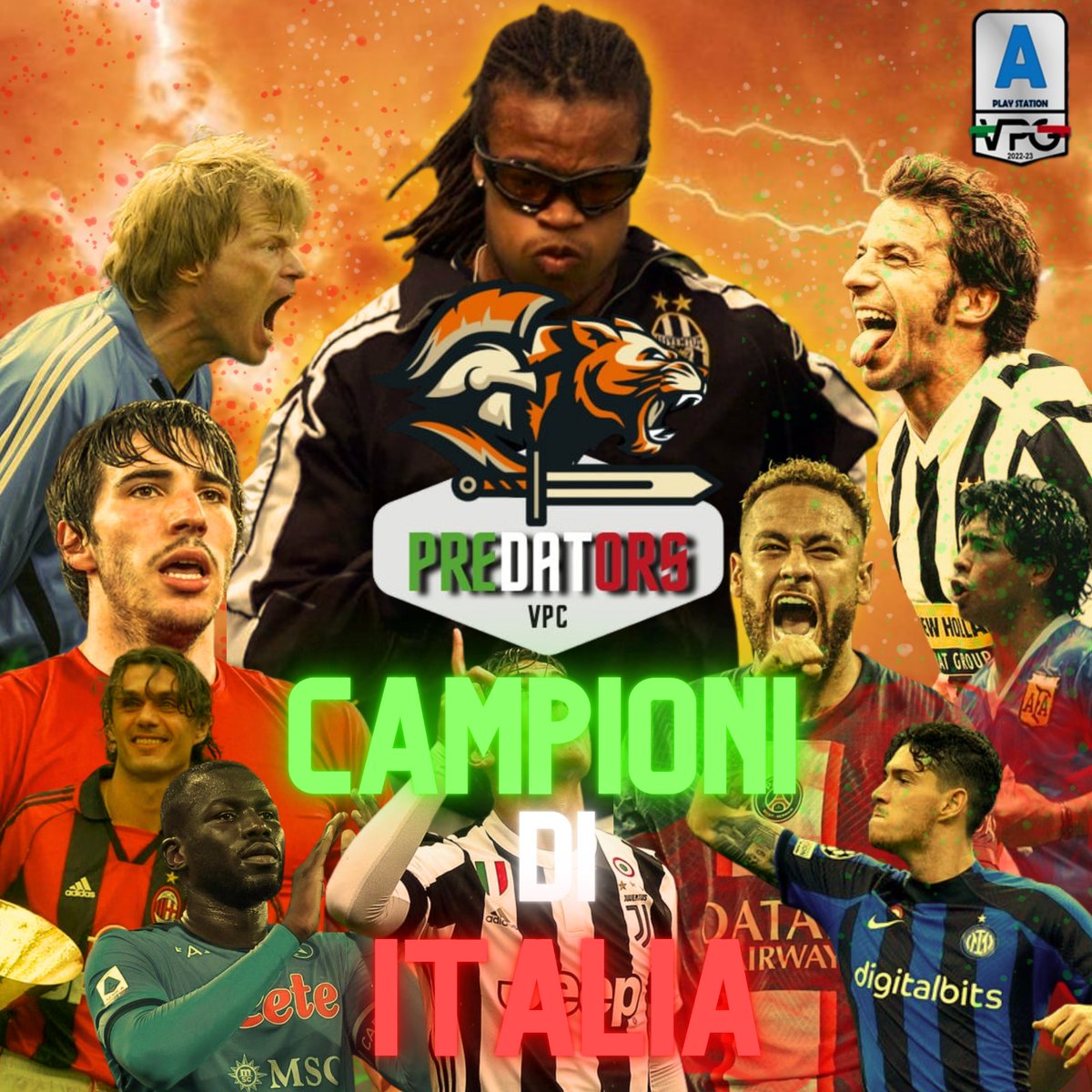 🔶️🔸️𝗕𝗥𝗘𝗔𝗞𝗜𝗡𝗚 𝗡𝗘𝗪𝗦🔸️🔶️

Comunichiamo il 10° Titolo del Club

🏆 <a href="/VPGItaly/">VPG Italy 🇮🇹</a> Serie 🅰️  [ PS4 ]

Un ringraziamento speciale a tutte le persone che hanno contribuito al raggiungimento di questo obbiettivo!

#GoPredators🧡🖤
<a href="/vGamesRT/">vGamesRT 🔄</a> <a href="/S6_trialhouse/">S6 Trialhouse | #proclubs</a>