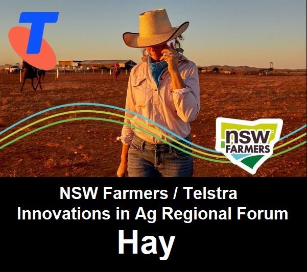 Talk to Telstra Regional network advisors &amp; managers at Hay and a heap of agtech companies!  What's in store for us with 3G going?  What's future comms tech?
Wednesday, 28 June 2023 @ 5:00pm @ Hay Services Club &amp; Fitness Centre.
Full details -
nswfa.informz.net/informzdataser…