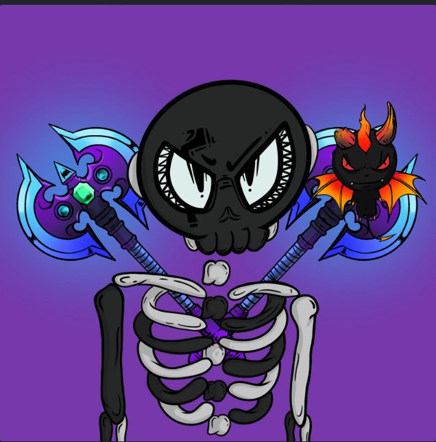 This one is SWeeeeet🔥
Just noticed the dragon lol
#bebad @SkullyXcro #SkullyX  #NFTComminity #CRO