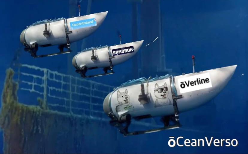 In ōCeanVerso Patrick and Craig return to the Titanic to return the money raised from the film to the crew, arriving there they find Sandbox and Descentraland.
<a href="/overlinenetwork/">ōCash by Overline</a> <a href="/GusmaoMoreira/">Cláudio Gusmão</a>  @MaslehatiMarya <a href="/PeixotoBabi/">Babi Peixoto</a> <a href="/pmccmc/">Patrick McConlogue</a> <a href="/homeskan2/">AKOL(3) 🟥🟩🟨</a> @OverlineHub @OverlineBR <a href="/overlintim/">overlintim🟥🟩🟨</a>