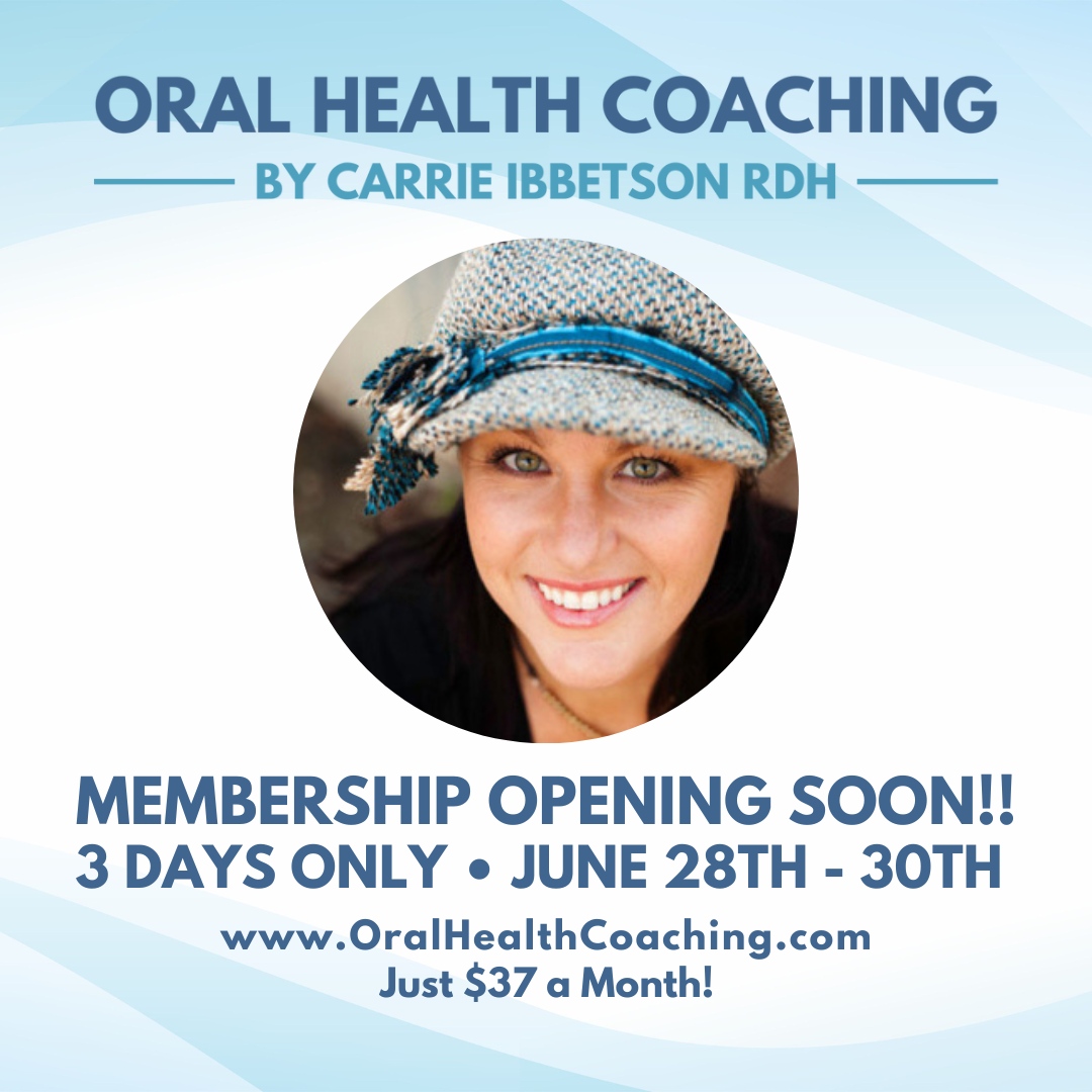 🌟 Discover Home Care for Optimal Oral Health! 🌟

🦷 Join our Oral Health Coaching Membership and unlock simple strategies for your family's dental health. Say goodbye to invasive treatments and hello to a holistic approach. Don't miss our 3-day open cart event, June 28th-30th!