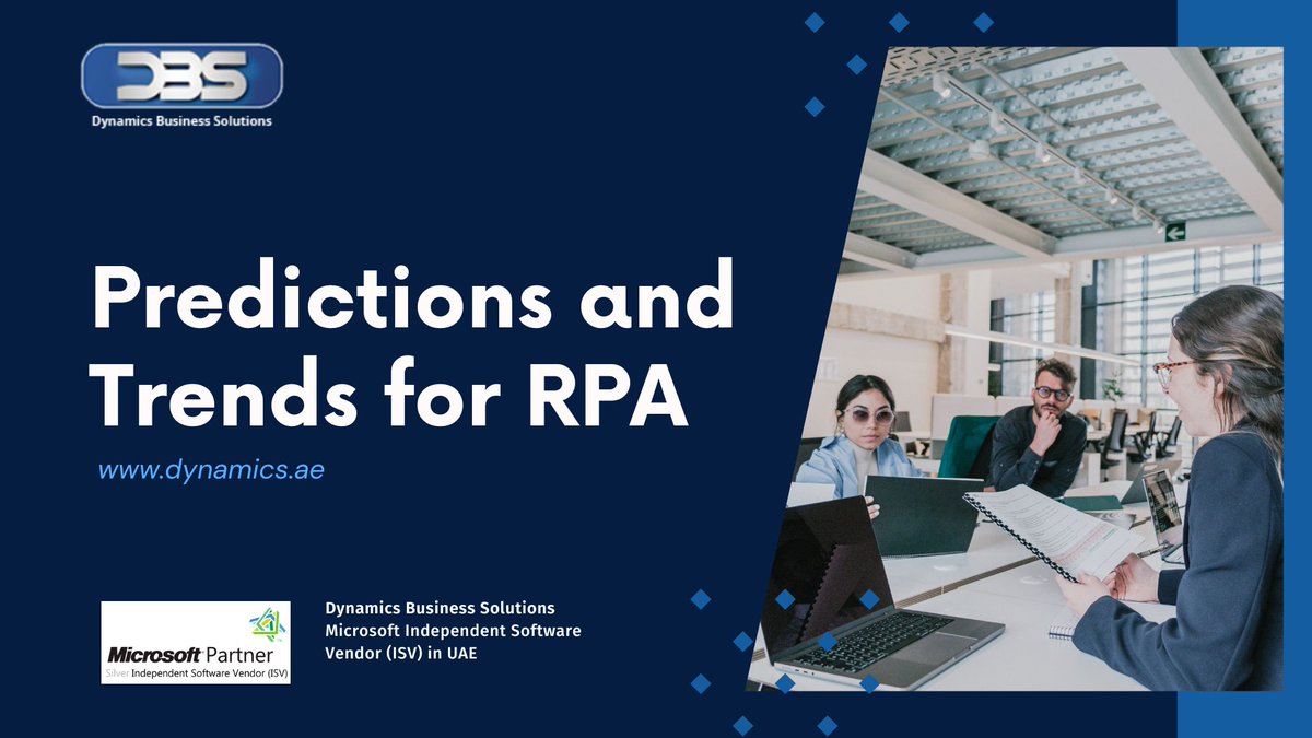The Prospects of Robotic Process Automation: Trends and Predictions to Keep an Eye On

#RPASolutionsUAE #AutomationExperts #RPAInnovation #UAEBusinessAutomation #BusinessEfficiency #FutureofAutomation #RPA #UAE #Dubai

dynamics.ae/the-future-of-…