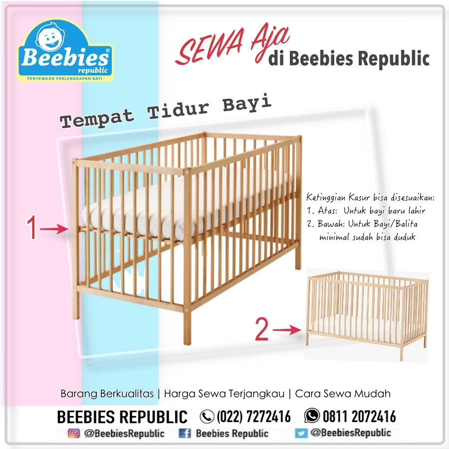 Info Sewa Perlengkapan Bayi seperti: stroller, kursimakan, box bayi, breastpump, dll hubungi WA : 08112072416 atau Telp: 022-7272416

#Junewsh #sewaperlengkapanbayi #boxbayi #infobdg #infocimahi #prfmnews #bandungjuara #perlengkapanbayi #strollerbdg #hotelbdg