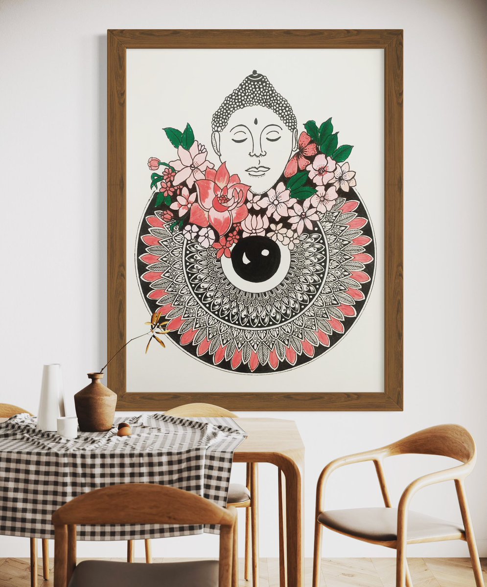 ayu_artwork's tweet photo. Buddha floral mandala #art #meditation https://t.co/JlDCCES3iv