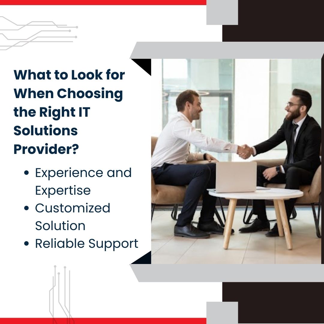 What to Look for When Choosing the Right It Solutions Provider?

#cloudcomputing  #IOT #tech #digitaltransformation  #cloud #technology #dataprivacy #cloudstorage #datasecurity