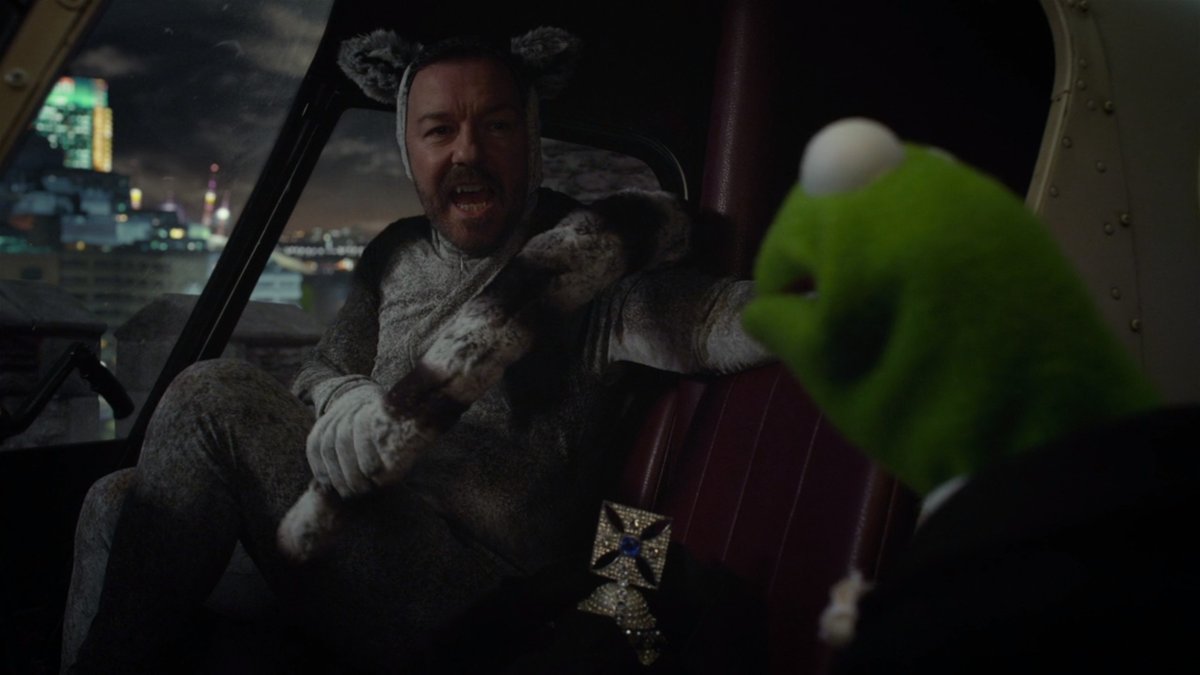 RT @KrisWolfheart: Watched Muppets Most Wanted

It was good, sadly Ricky Gervais is in this movie. https://t.co/ZxQW5nSgMZ