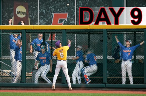 Day 9 at the College World Series in photos by Collegiate Baseball's Lou Pavlovich, powered by Big League Chew. See the action, drama and dejection at: baseballnews.com/stop-action-da… @bigleaguechew @GatorsBB @LSUbaseball