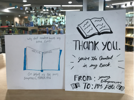 dbis_lib's tweet photo. Finding these on my desk this morning was such a lovely way to start the final week of the school year. But it is me who needs to say thank you. Our Y5/6 Young Entrepreneurs raised well over $2000 for our chosen charity, Bring Me A Book HK, selling 2ndhand books. Amazing!🙏❤️📚 https://t.co/Vzg7MNlU95