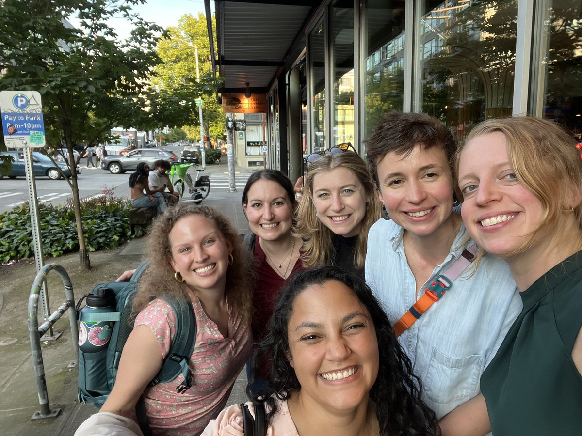 Not sure it gets better than this: @NCSP_Duke reunion with @NCSP_Penn friends over amazing Thai food amidst #Pride celebrations after a 71deg sunny day at #ARM23 in Seattle @NationalCSP @drkerrymeltzer @drArinaC @JCloseMD @GabyPlas_MD