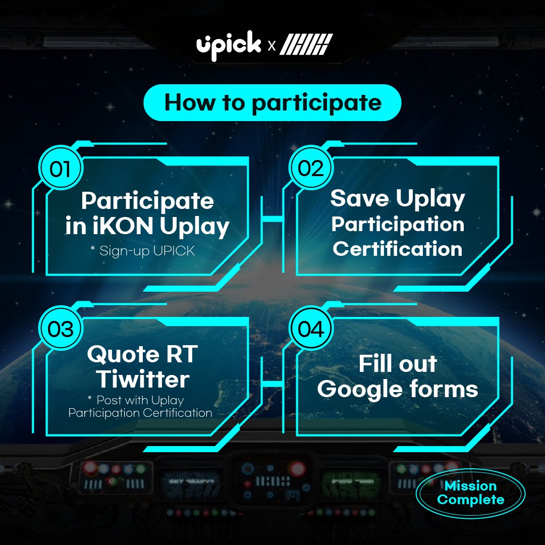 UPICK_twt's tweet image. 🎫#iKONWORLDTOUR TICKET EVENT
🗓️~7/9 KST

➊Participate #iKON U Play
⏩bitly.ws/JAr6
➋Quote RT tweet with certificate
➋Fill out Form
⏩url.kr/h7vi14

Check detail in image

#UPICKxiKON #JAY #SONG #BOBBY #DK #JU_NE #CHAN