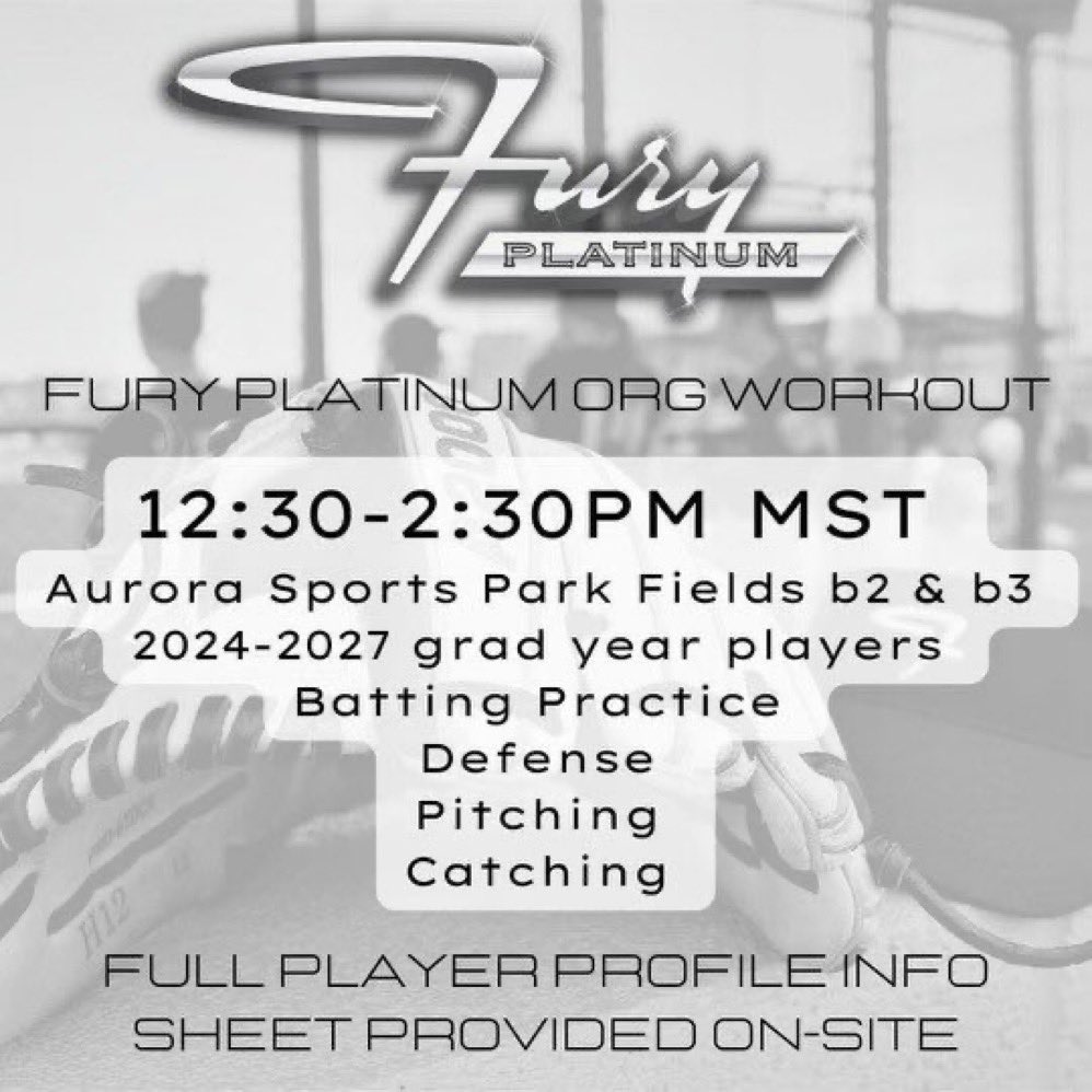 Come watch tomorrow if you can! 
<a href="/FuryPlatinum/">FuryPlatinumSoftballClub</a> <a href="/Jeremy_P_Higdon/">Jeremy Higdon</a>
