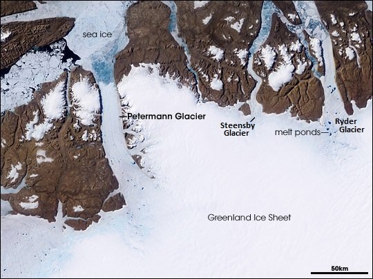 Petermann Glacier

■ Petermann Glacier is melting fast due to rise in temperature and daily tide.

■ It is a large glacier located in north-west Greenland, east of the Nares Strait and the glacier's grounding line changes substantially with the arrival of the tide.
#UPSC