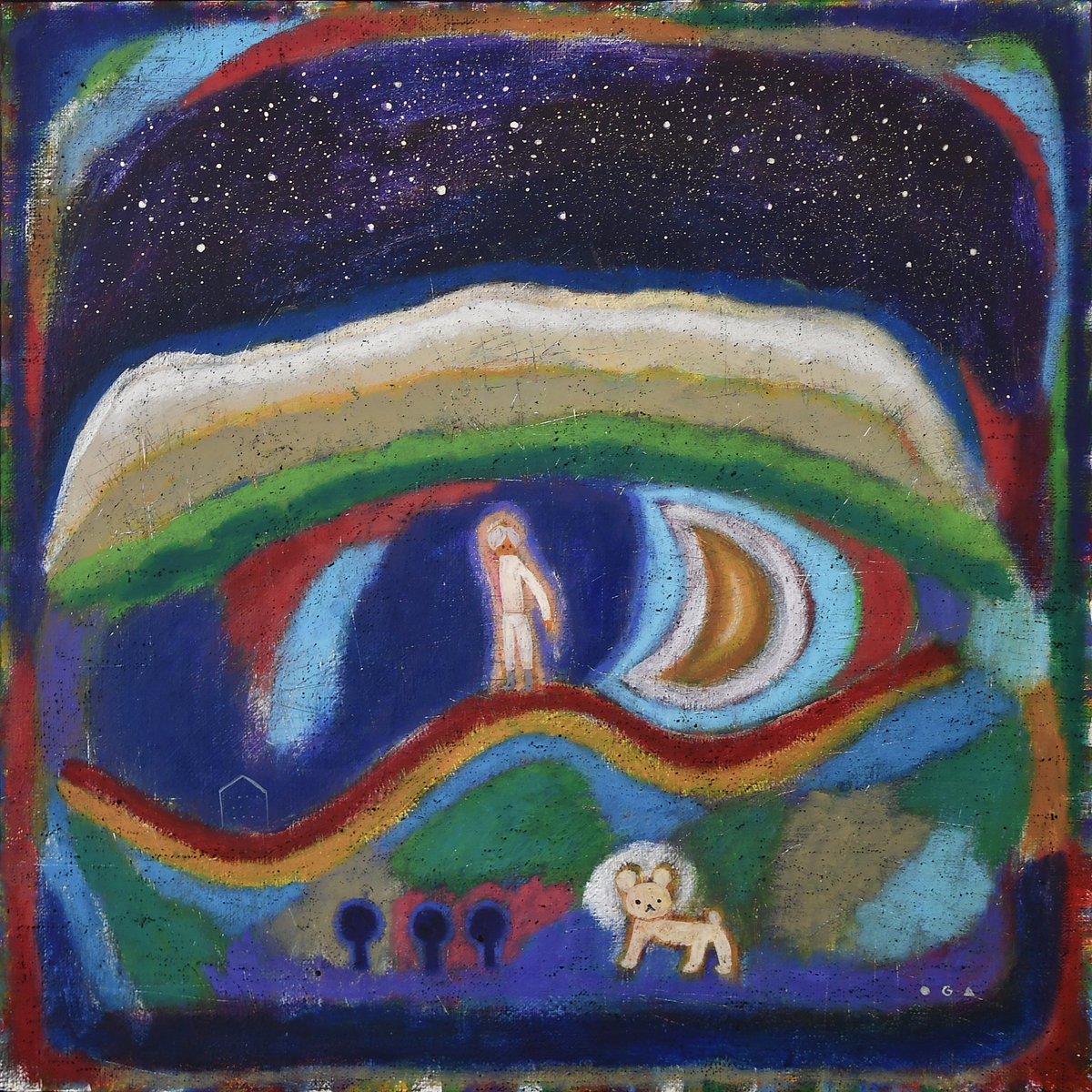 会期は早くも1週間を切りました。緑に囲まれて時間のゆったり流れるギャラリーです。是非遊びに来て下さい。

オーガ ベンの世界展
君は宇宙（そら）の声を聴く
6/15（木）～7/2（日）
11時～18時　火曜日休廊
　
JIKE STUDIO
横浜市青葉区寺家町 435-1
galleryajike.com

「明日をふりかえる」