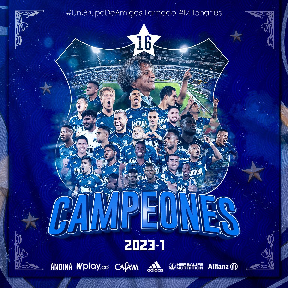 Andreees_r's tweet photo. Y si, después de tanto aguante, tantas caídas y tanto sufrimiento; hoy puedo decir con orgullo que volvimos... SOMOS CAMPEONES OTRA VEZ💙.
Y no pudo ser de otra mejor manera que con mi gente. Los amo @MillosFCoficial. https://t.co/dMS5Ep9mEO