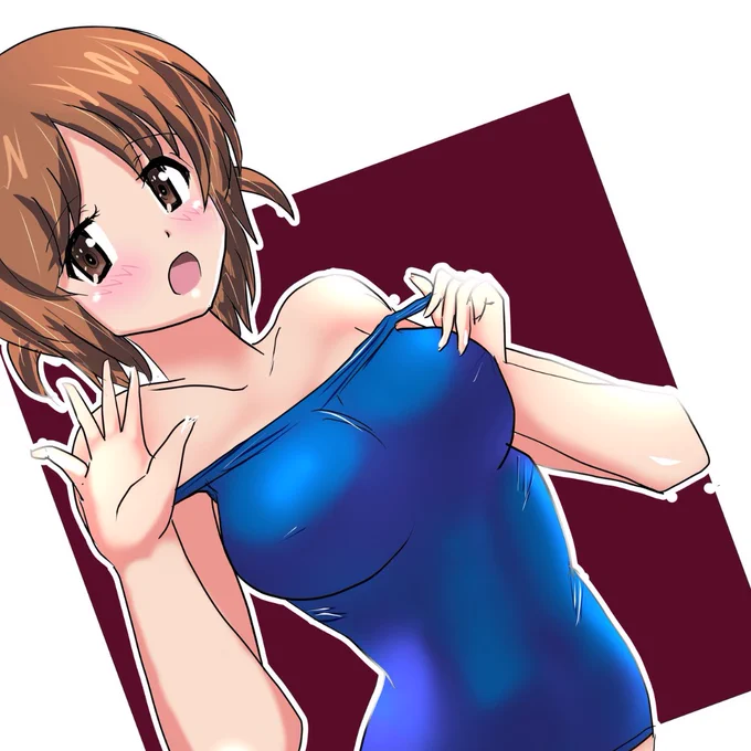 #ほっぺの斜線は可愛い 結構描いたような気がしますが