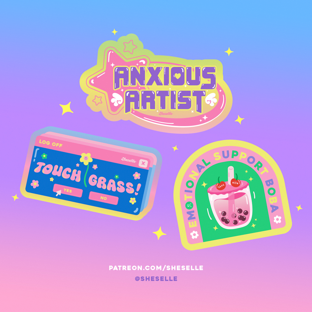 sheselle_'s tweet photo. i designed a mental health + self care sticker set for my sticker club this month 💗🫶

✨ join da club: https://t.co/SE9mpwgSZk ✨ https://t.co/sh8PTyY2vz