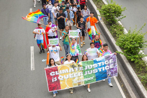 No one should be left behind when addressing the urgent issue of the climate crisis. ✊🌈

This past weekend, Greenpeace Philippines <a href="/gpph/">Greenpeace Philippines</a> joined this year’s Pride March declaring “Climate Justice is Queer Justice" at the LoveLaban Pride Festival in Quezon City. 

📷: Jilson Tiu
