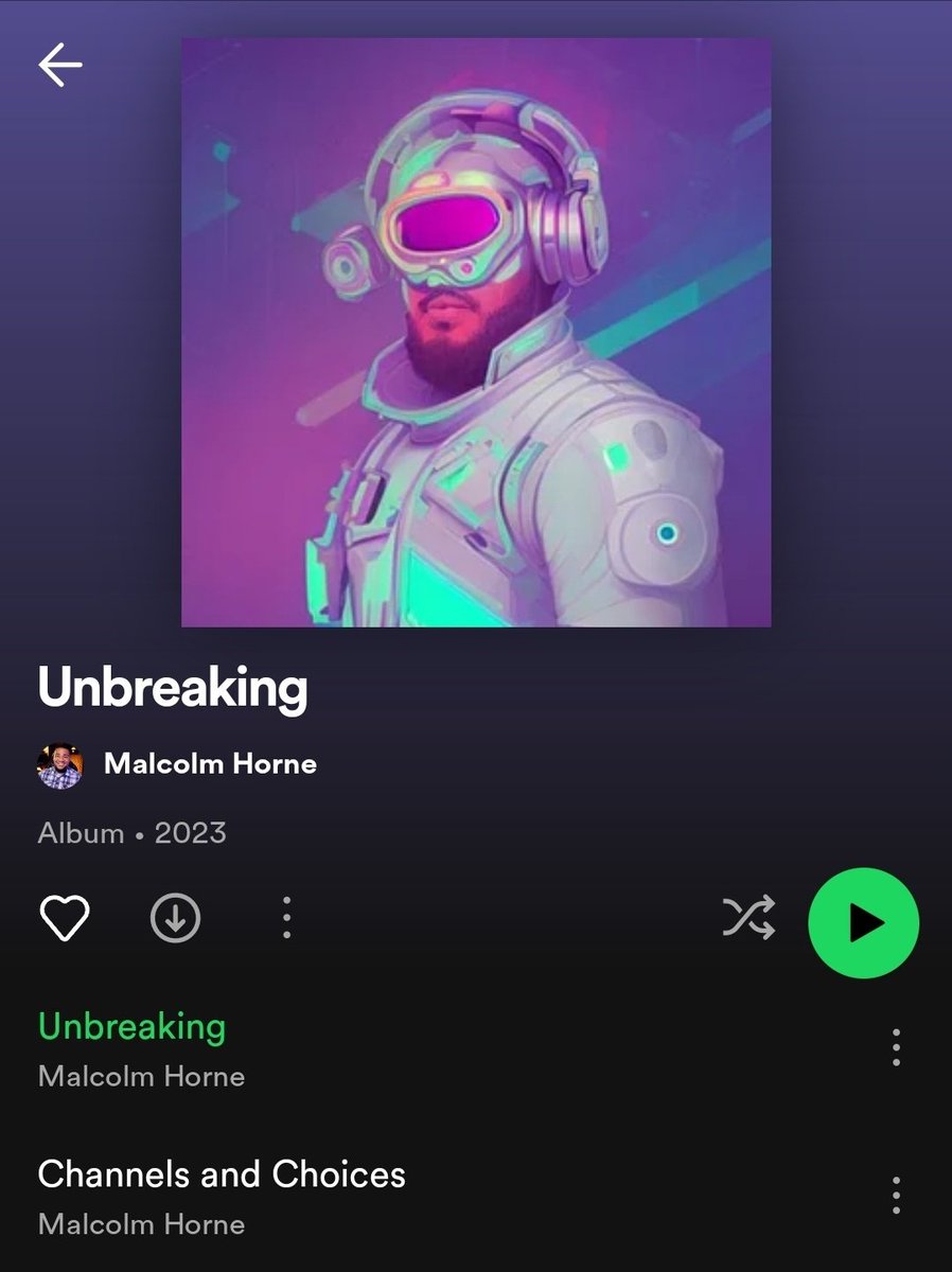 UNBREAKING IS HERE! You guys asked for it, and here you go! My new synthwave album is out and ready to rock. DMCA strike-free for my creator peeps as always 😌 Enjoy this 80's themed journey and tell me your fave!😎 #NewMusic2023 #synthwave #musicproducer
 open.spotify.com/album/4tKpB3yk…