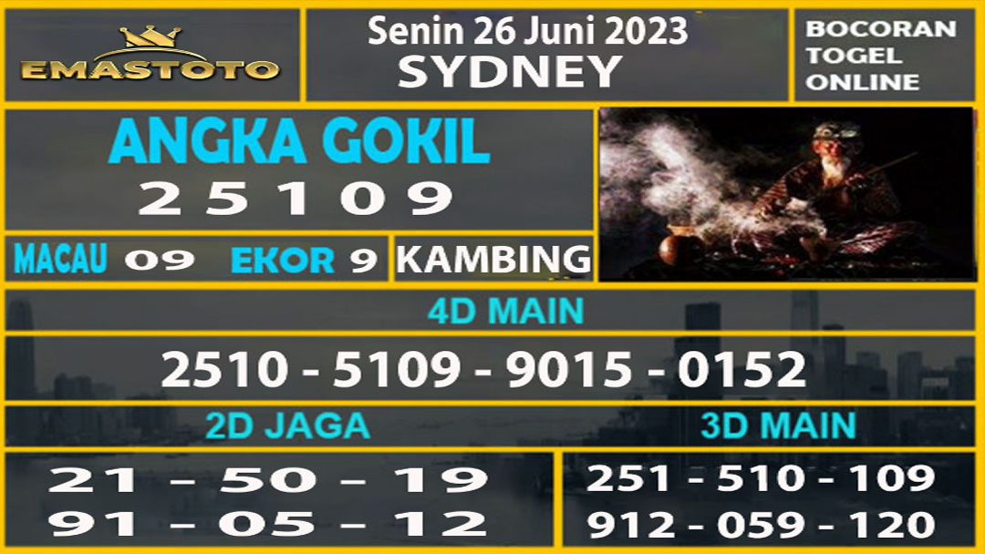 Prediksi Bocoran Togel Online
Prediksi Pasaran SYDNEY : 26/06/2023

#prediksisydney #prediksisingapore #prediksihongkong #Prediksichina #prediksicambodia #prediksigacor #prediksihoki #prediksijp #pastibayar #situsbonafit #selaluhoki #selalujackpot #situsgacor #situsbonafit