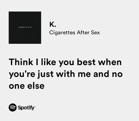 LYRICS — Cigarettes After Sex