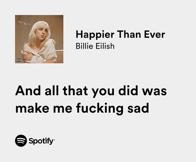 thesadbaby's tweet photo. billie eilish / happier than ever https://t.co/iSWutGLCvP