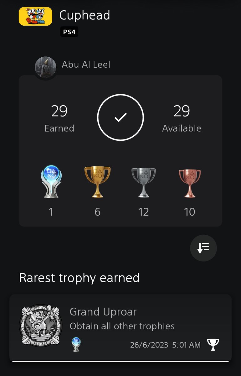 ALiGamerAG's tweet photo. #Cuphead Platinum #181 https://t.co/bTyWy7xpI2