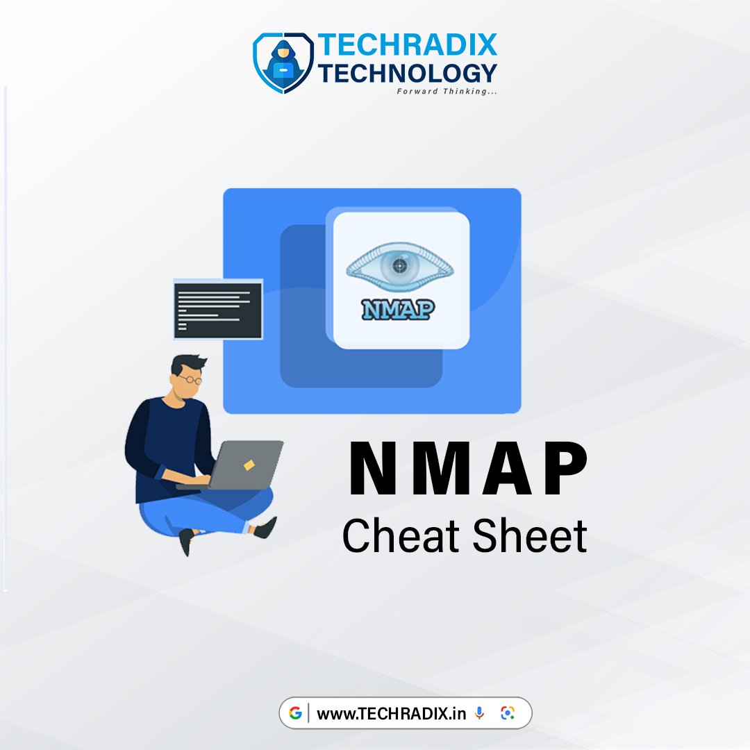 InfoTechradix's tweet photo. NMAP USING CHEAT SHEET PART -4
#NMAP #cheatsheet #nmap #techradix #surat #ethicalhacker #hacking #cybersecurity #cybermonday #security #securitytools #cybercrime #cyberknowledge #cybersecuritytraining https://t.co/7MXilehsxF