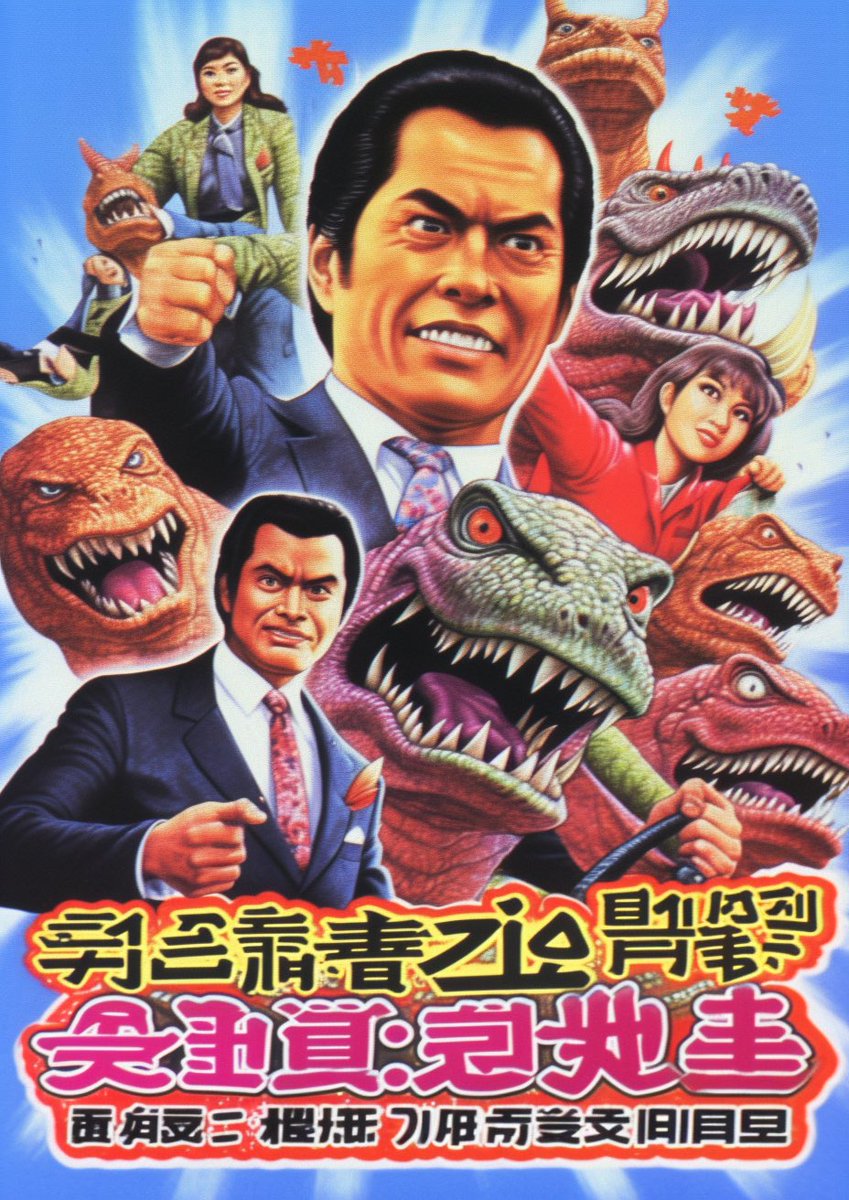 mandokoro's tweet photo. #架空昭和史
「国策サラリーマン賛美映画」
かつての子供達のなりたい職業の上位に「サラリーマン」があった。
というのも、資本主義国家である日本では、企業に優秀な人材が流れる事は、国の経済的な繁栄を促すことにもなるため、月給で企業に勤めるサラリーマンを過剰に英雄視させようとする国策映画が作られてきた。

サラリーマン国策映画は一大娯楽産業となり映画だけでも
「サラリーマン　社畜英雄伝」
「サラリーマン2  怪獣企業の陰謀」
「サラリーマン3  古代からの挑戦」
など、サラリーマンシリーズは全部で65作つくられた。