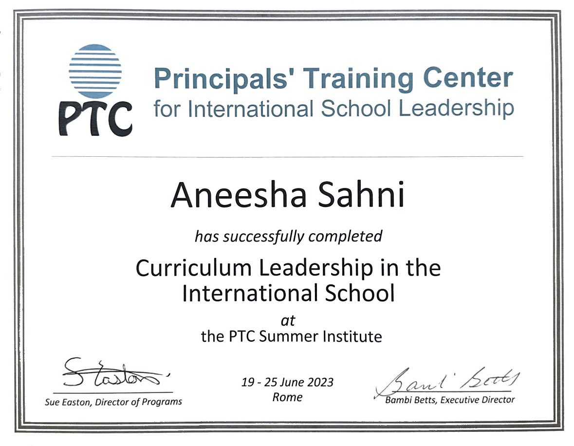 Completed all the requirements to earn the #CurriculumLeadership credential from the Principals’ Training Center! Principals' Training Center . Ready to GO FORTH AND LEAD!