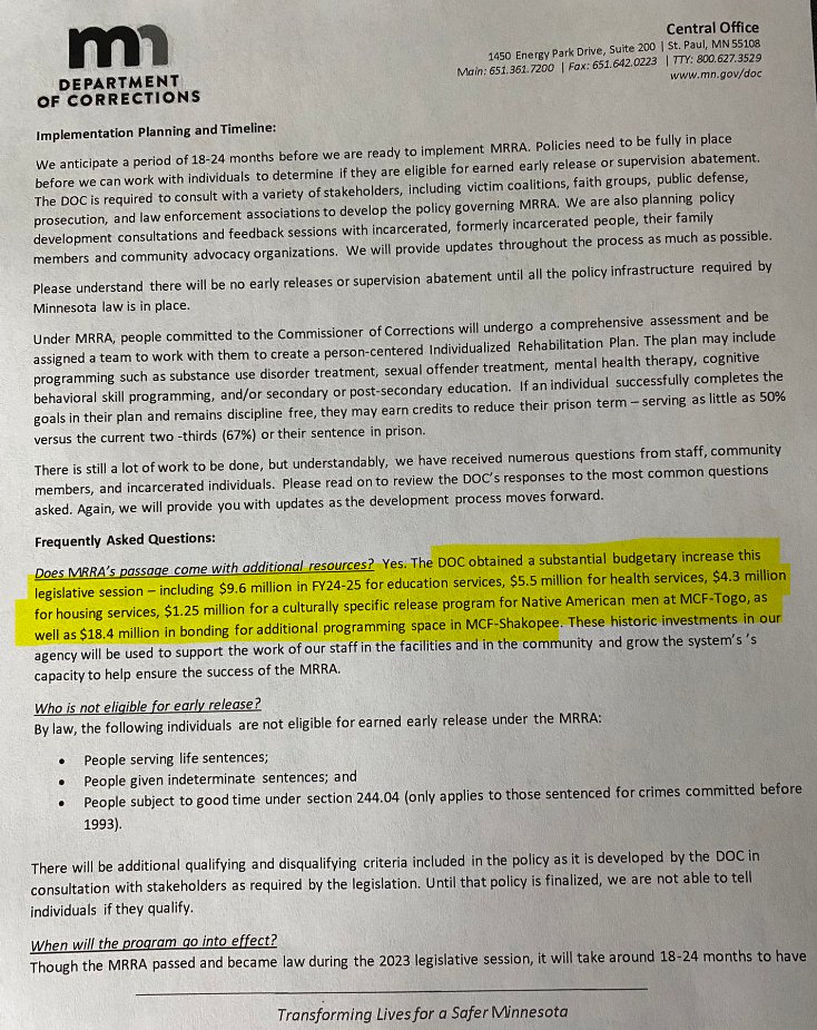 CrimeWatchMpls's tweet image. Only in Minnesota does a DOC budget increase of $39 MILLION (paid by TAXPAYERS) equate to TAXPAYER SAVINGS of $4,600!!!
Wow, thanks, #MNLEG @MinnesotaDFL 🙄🤡
#MNmath
