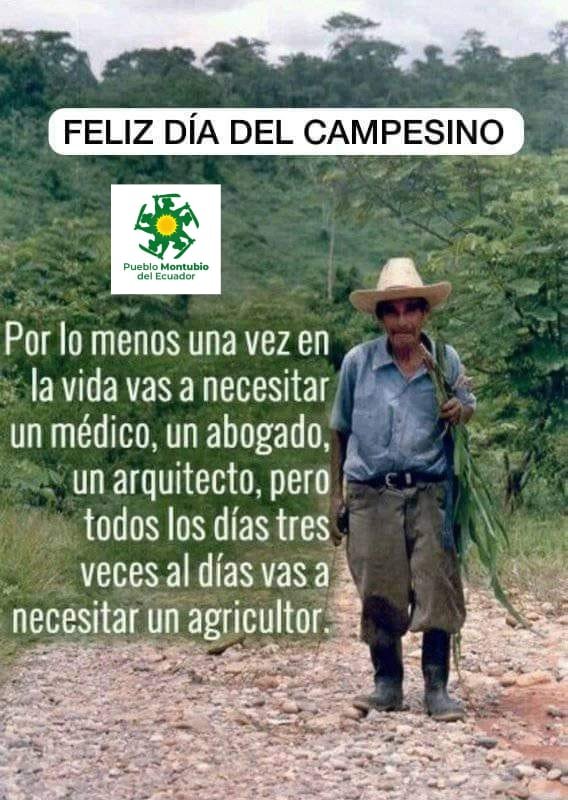 PuebloMontubioE's tweet photo. En #Ecuador 

Feliz Fía Del Campesino.

@Secretaria_PyN @AgriculturaEc https://t.co/iuwfsfcsdy