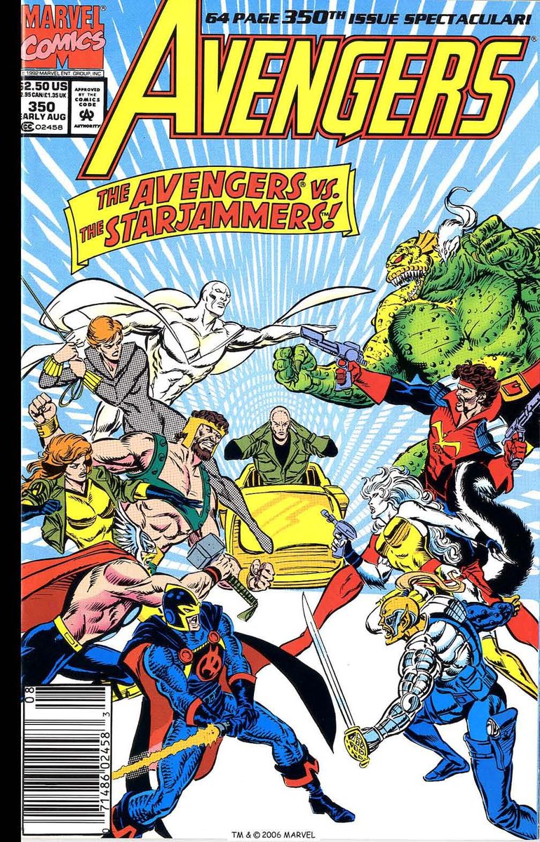 What a neat throwback cover!  #90scomics #Starjammers #Avengers #ProfessorX #Marvel